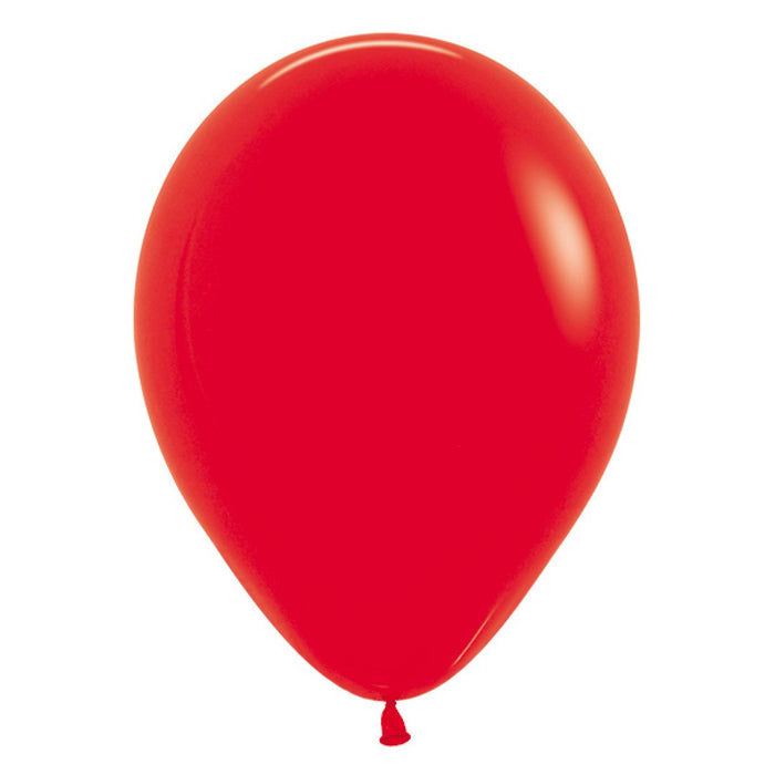 Red Balloons~ Singles ~ Pack ~ Helium Filled ~ Flat