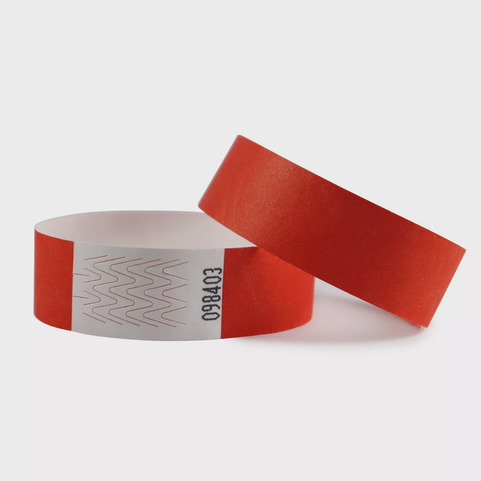 Wristbands Red 100Pk