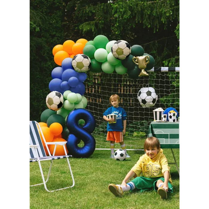 Soccer Balls & Trophy Balloon - Garland Decor