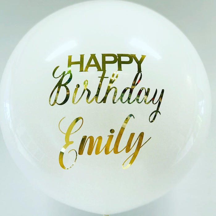 Custom Large Round Balloon 60cm - Choose Your Colours