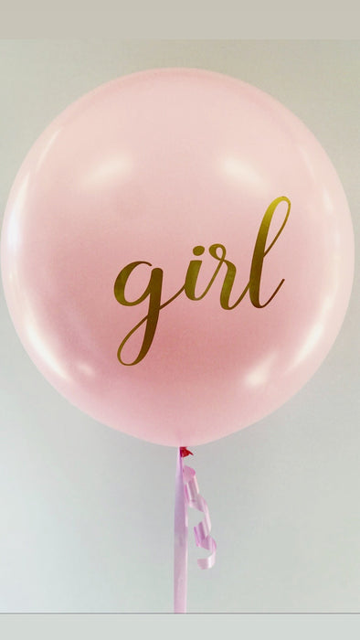 Custom Large Round Balloon 60cm - Choose Your Colours