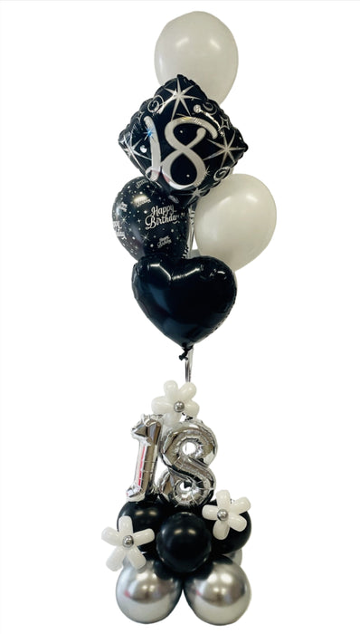 Deluxe Balloon Bouquet with Balloon Base - Choose Your Age & Colours