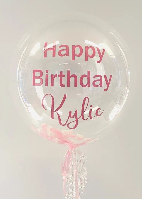 Custom Birthday Confetti Bubble Balloon - Choose Your Colours *BEST SELLER!*