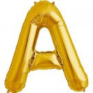 Large Letter A Balloon - Gold