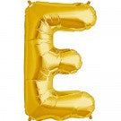 Large Letter E Balloon - Gold