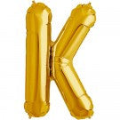 Large Letter K Balloon - Gold