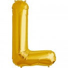 Large Letter L Balloon - Gold