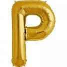Large Letter P Balloon - Gold