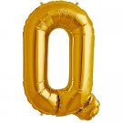 Large Letter Q Balloon - Gold