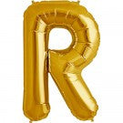 Large Letter R Balloon - Gold