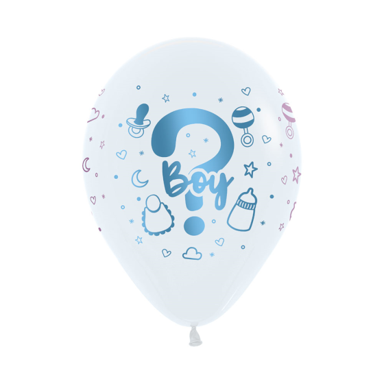 Gender Reveal Balloons (Metallic) - Singles or Packs - Helium Filled or Flat