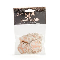 Rose Gold Confetti | 50th Birthday