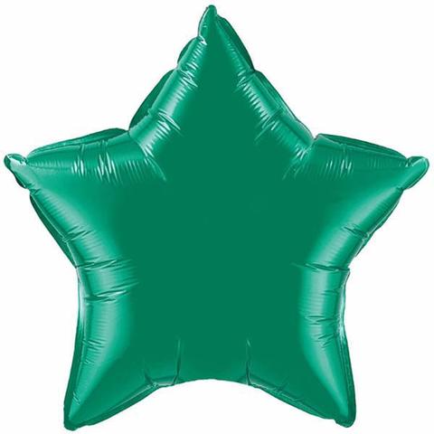 Emerald Green Star Balloon Foil