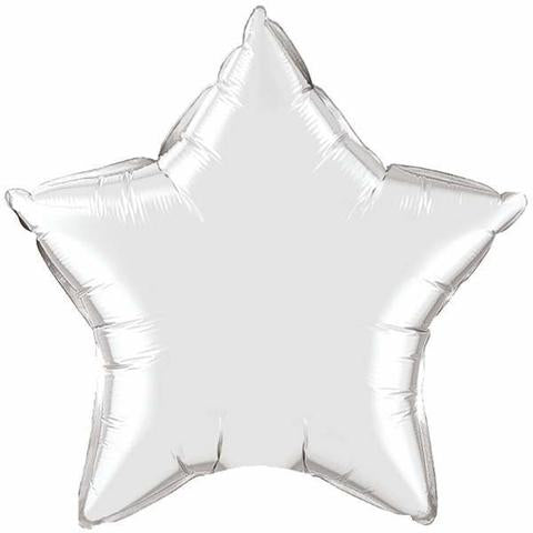Silver Star Balloon Foil