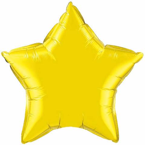 Yellow Star Balloon Foil