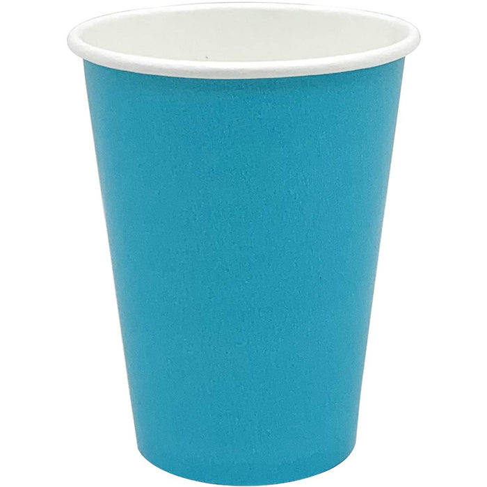 Turquoise Paper Cups pk24