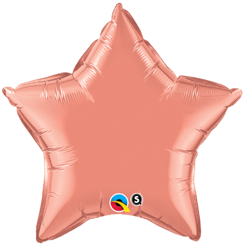 Coral Star Balloon Foil