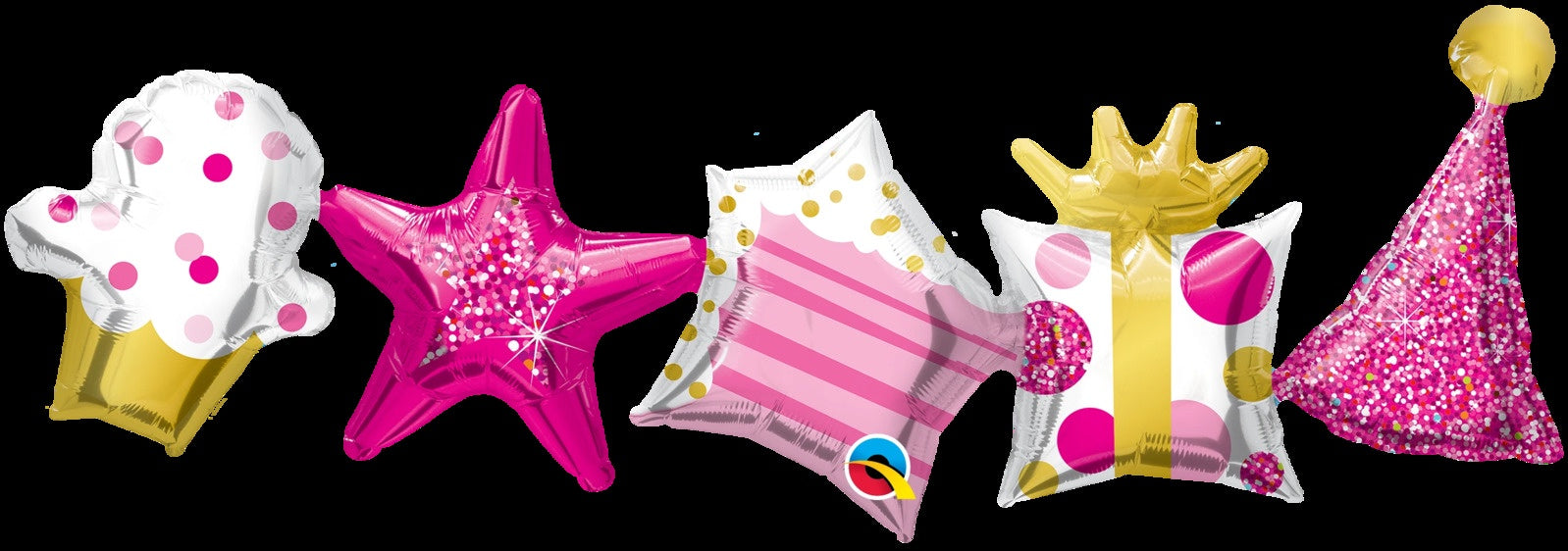 Birthday Balloon Garland | Pink