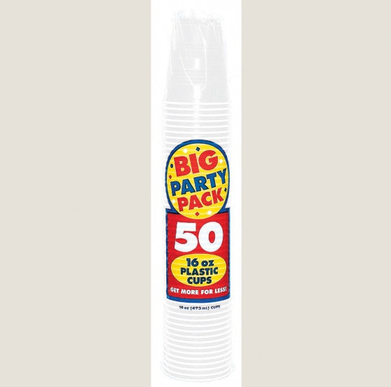 Party Cups White Pk50