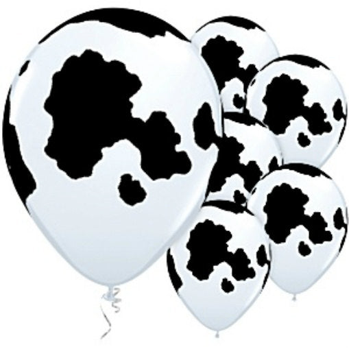 Cow Balloons - Single or Pack - Helium Filled or Flat