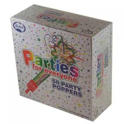 Party Poppers - Box  50