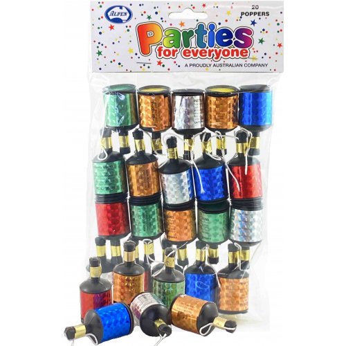 Party Poppers - Pk20
