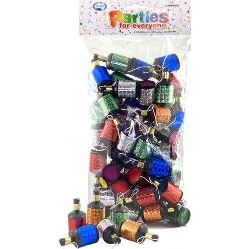 Party Poppers - Pk 50