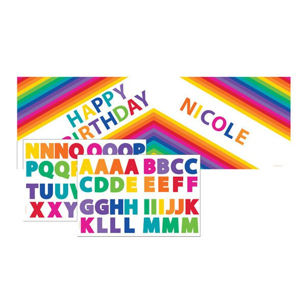 Rainbow Birthday Banner - Personalised