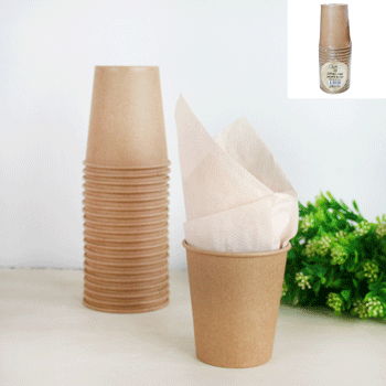 Eco Paper Cups 266ml Pack 8