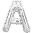 Large Letter A Balloon - Silver