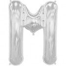 Large Letter M Balloon - Silver