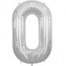 Large Letter O Balloon - Silver