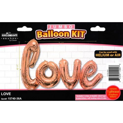 Large Rose Gold Love Balloon