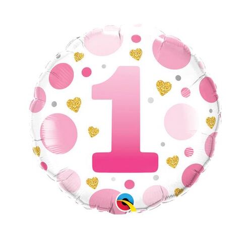 1st Birthday Pink Balloon / Bouquet