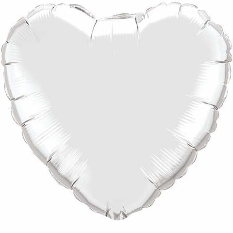 Silver Heart Balloon Foil
