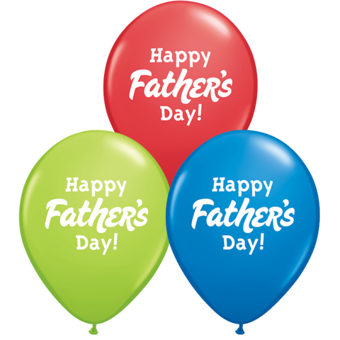 Fathers Day Balloons Assorted - Singles or Packs - Helium Filled or Flat