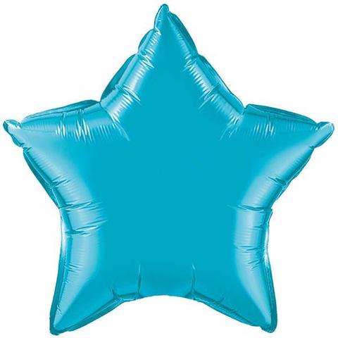 Turquoise Star Balloon Foil