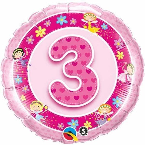 3rd Birthday Balloon Girl / Fairies