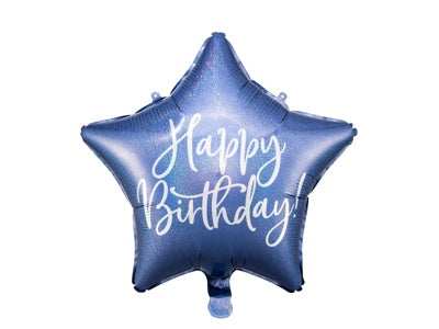 Blue Happy Birthday Star Balloon / Bouquet