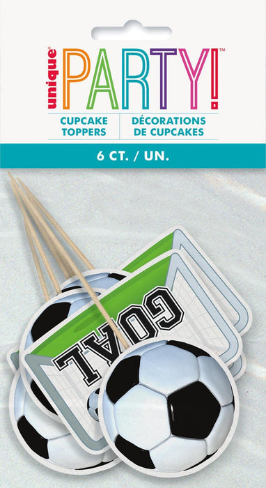 Soccer Cupcake Toppers 6pk