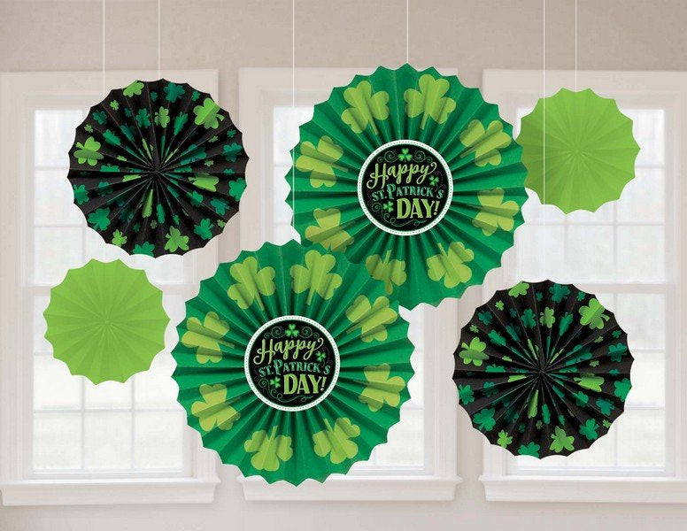 St Patricks Day Decorations - Paper Fan