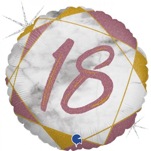 18th Happy Birthday Balloon / Bouquet Pink& Gold