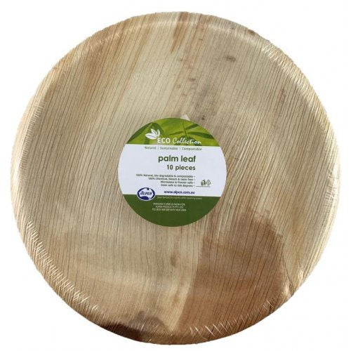 Wooden Plate | 10 Inch Round | Pk10