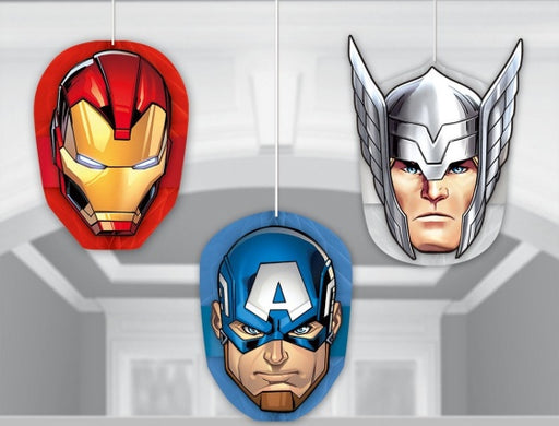 Avengers 3 Hanging Swirl Decorations 26in Avengers 3 Hanging Swirl Decorations 26in