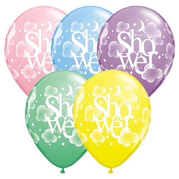 Baby Shower Balloons Assorted - Singles or Packs - Helium Filled or Flat