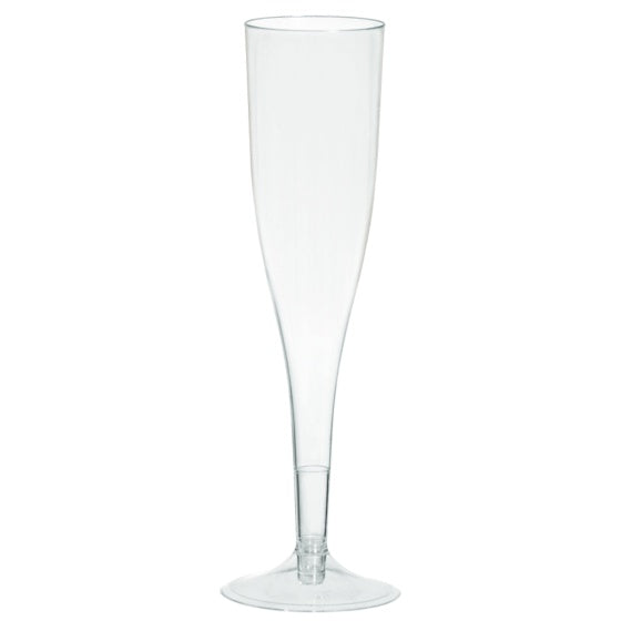 Champagne Flutes Plastic Pk20 - 162ml