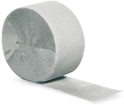 Grey Streamer - Crepe Paper