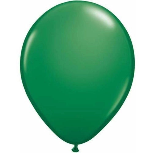 Dark Green | 5" Balloons | Pack | Flat