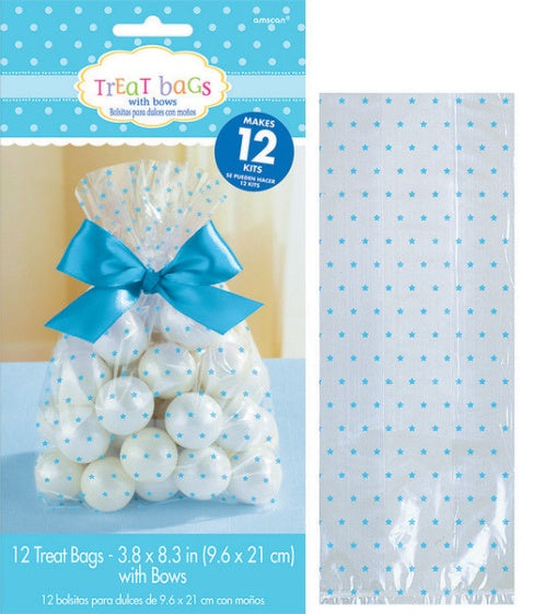 Treat Bags with Bows | Blue