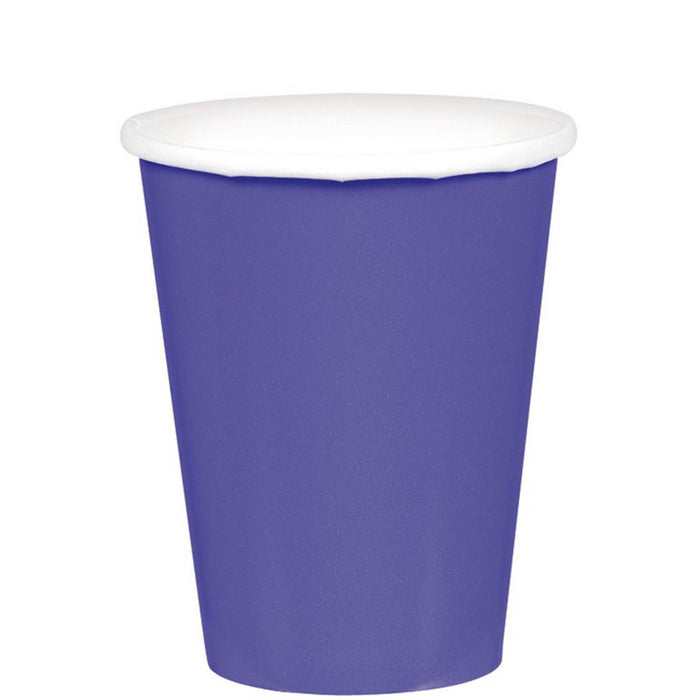 Paper Cups New Purple Pk20
